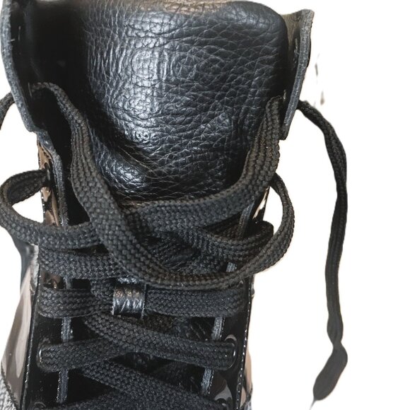 Jimmy Choo Limited Edition Belgravia Leather/Flannel High Tops - EUC - Picture 4 of 14